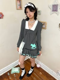 Image 7 of Three-color autumn/winter dress