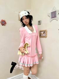 Image 11 of Three-color autumn/winter dress