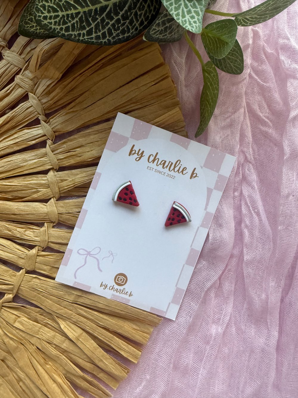 Image of watermelon slices studs  