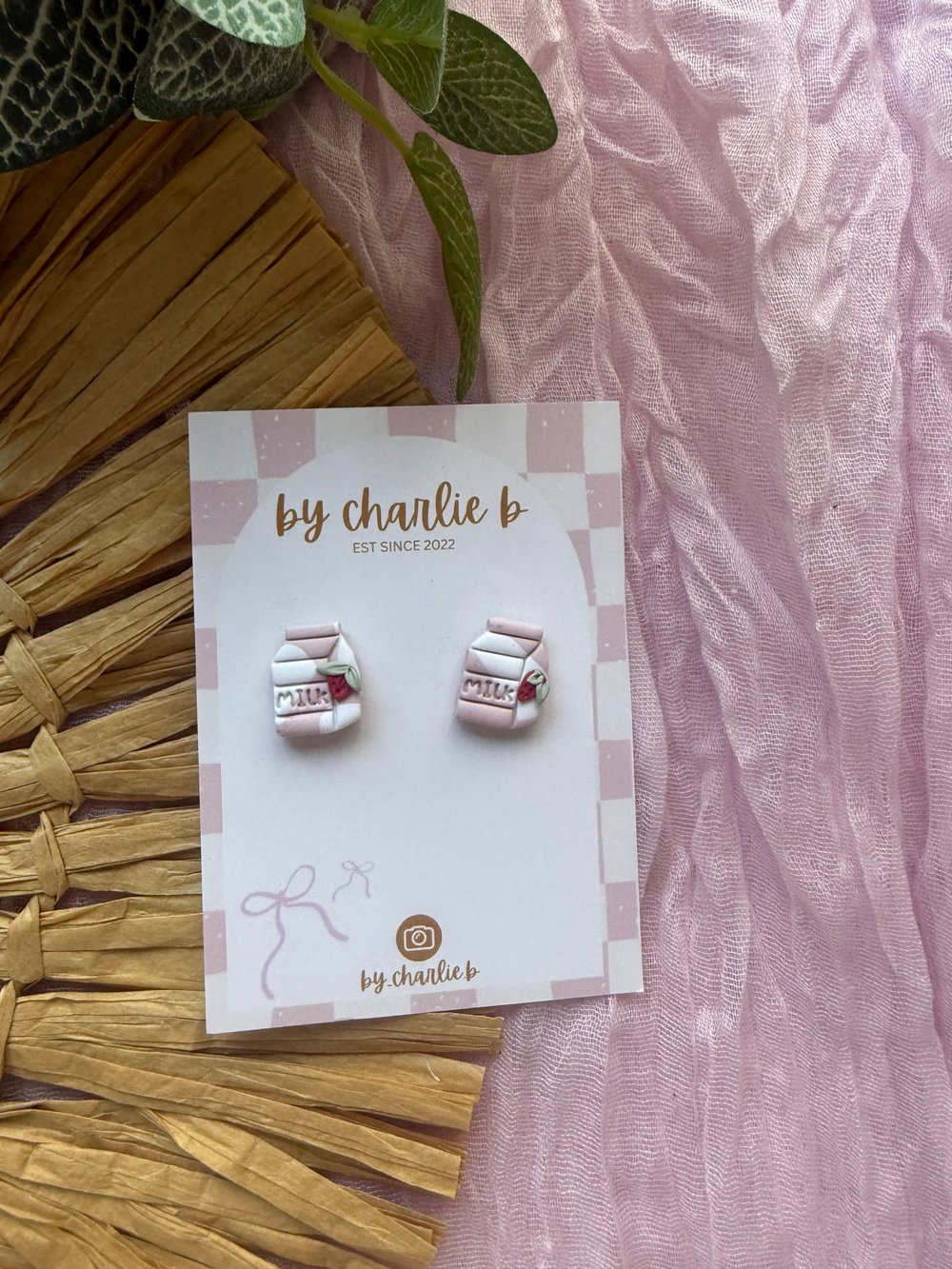 Image of strawberry milk studs 