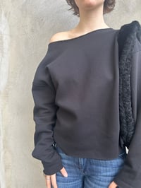 Image 8 of Balerina off shoulder sweatshirt 