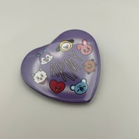 ARMY heart Pin bt21