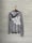 Image of Zip Up Daisy Hoodie in Grey or Green, Lightweight