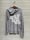 Image of Zip Up Daisy Hoodie in Grey or Green, Lightweight