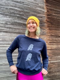 Image of Owls Pullover, Deep Navy
