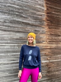 Image of Owls Pullover, Deep Navy