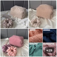 Image 1 of Kosmetyczka Bouclé MIDI/ Baranek MIDI - RESZTA KOLORÓW