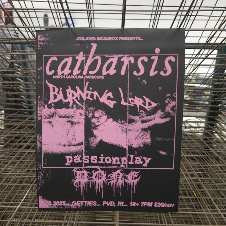 Image of Catharsis Sept 13th in PVD Poster