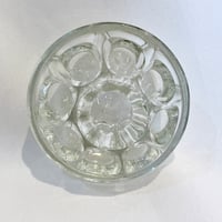 Image 7 of Ancien Pique-fleurs en verre moulé - 9 trous - signé  Rheims - Porte crayon - Années 30 - 40 