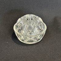 Image 6 of Ancien Pique-fleurs en verre moulé - 9 trous - signé  Rheims - Porte crayon - Années 30 - 40 
