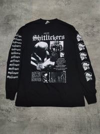 Long sleeve Shitlickers - cracked cop skull