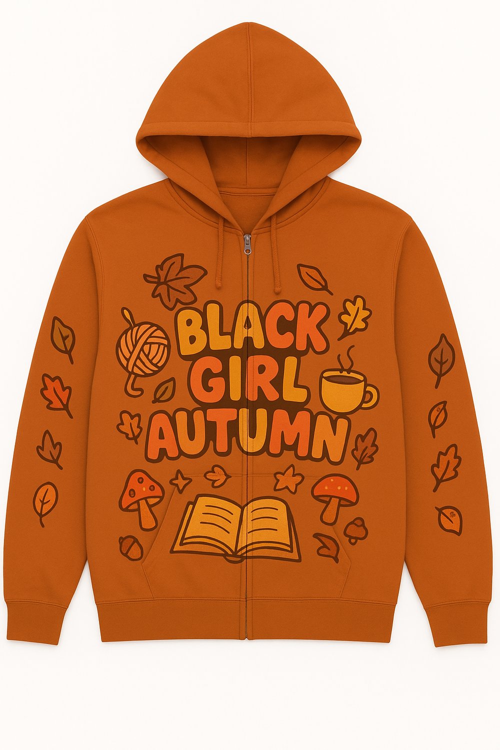 Image of Pre Sale Black Girl Autumn Zip-Up Hoodie