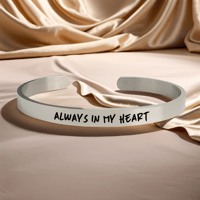 Image 1 of Always in my Heart Bracelet a keepsake of love, memory, and connection.