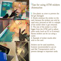 Image 2 of ATM/ Credit card/ E-Money Aventurine Sticker