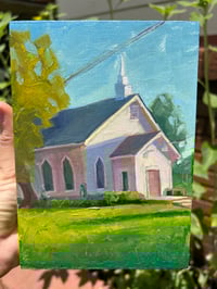 Church Steeple Study by Sari Shryack - Original Painting