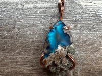 Image 1 of Plume Agate Doublet Pendant 