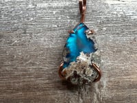 Image 2 of Plume Agate Doublet Pendant 