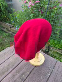 Image 3 of Crimson Cashmere Beanie - size XXL
