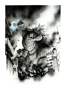 Image of GODZILLA 70th Anniversary pin-up