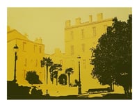 Place Palais Gallien, heat of the day