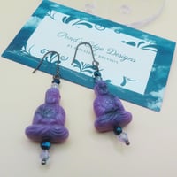 Purple Buddha Earrings - Bead and Chat Project