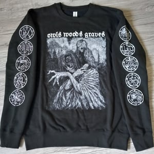Image of OWLS WOODS GRAVES - Strix (SWEATSHIRT) PRE-ORDER 15.10.2025