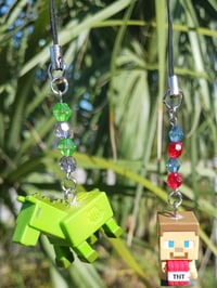 Image 1 of Minecraft Phone Charms