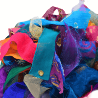 Image 5 of Boho Ribbons Fabric Strips - Tassel Making