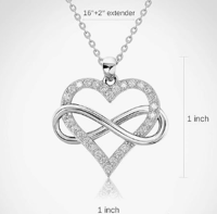 Image 4 of Infinity Heart Neclace 