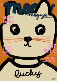 Image 3 of Poster - lucky cat, meow magazin