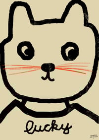 Image 4 of Poster - lucky cat, Weiss