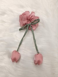Image 2 of Tulip Scrunchies - Pink