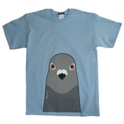 Image of Pigeon T shirt (Blue + Pink) 