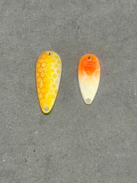 Gold and Orange Honeycomb