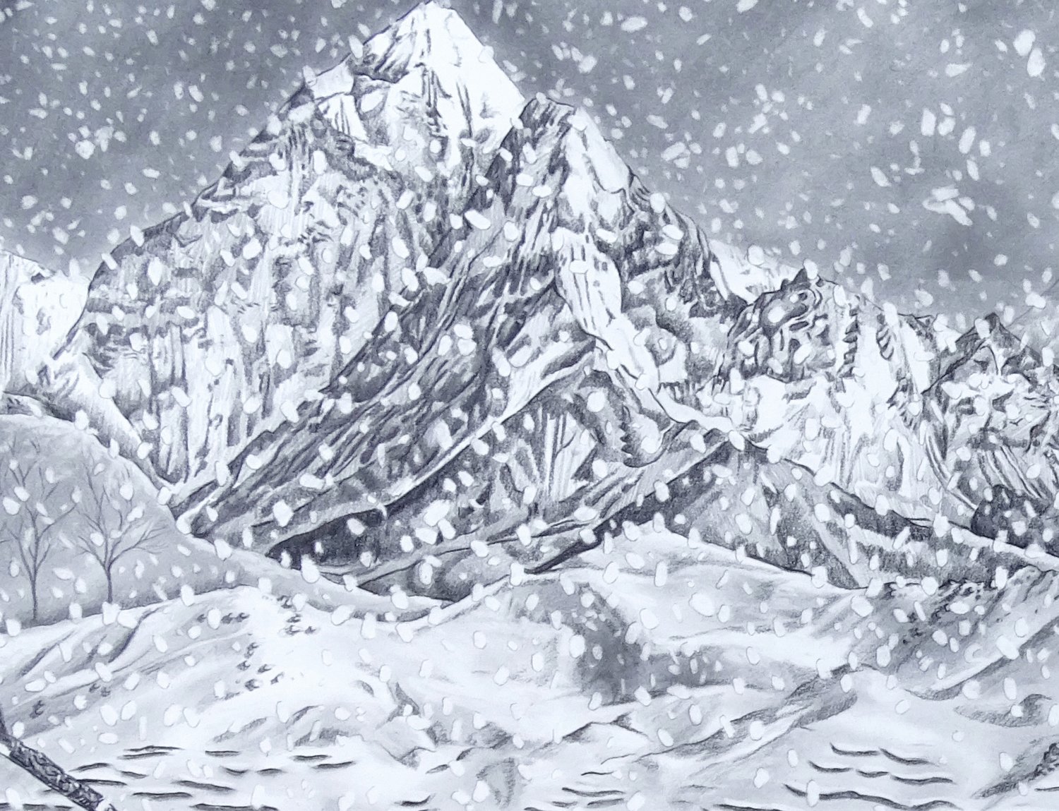 Image of Snow (Peace) - Drawing