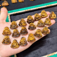 Image 4 of 10K Tigers Eye Guangdong Abundant Buddha Pendant