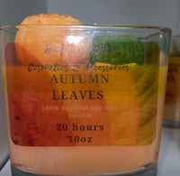 Autumn Leaves scented soy candle 