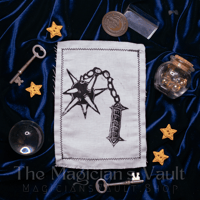 Image 1 of Flail of the Black Knight - Linocut Patches