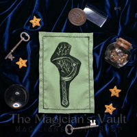 Image 1 of Harvest Moon Sickle - Linocut Patches