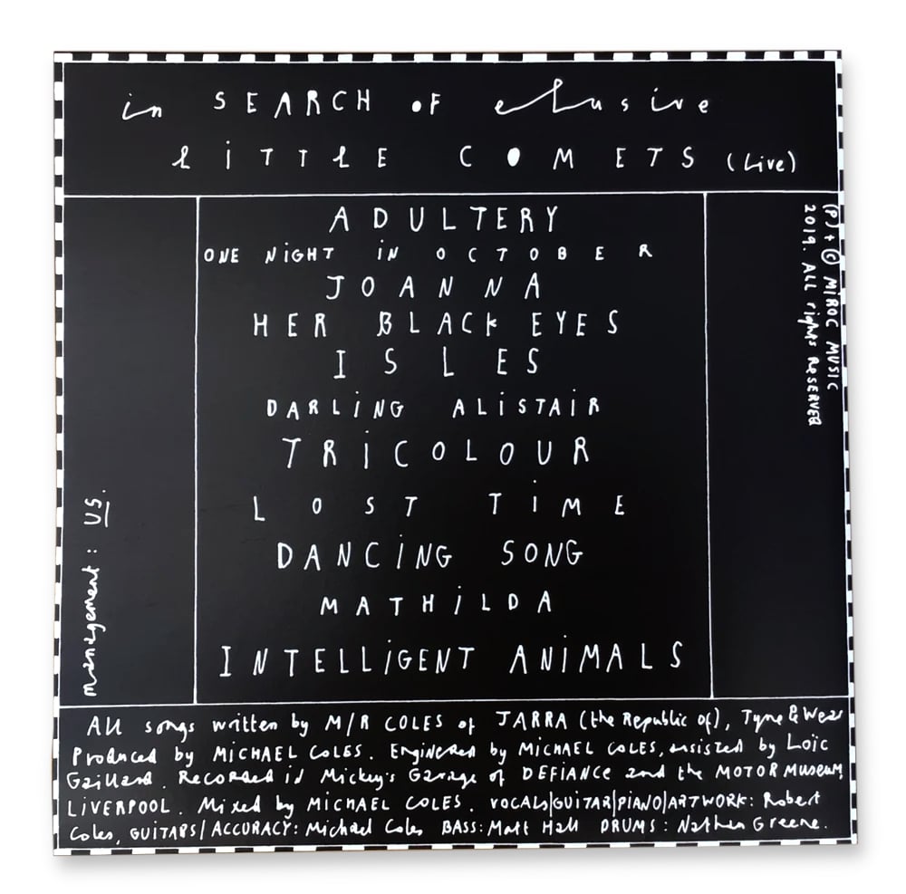 Image of  SALE! WAS £22 NOW ONLY £17 'IN SEARCH OF.... LIVE' COLOURED ECO FRIENDLY VINYL LP