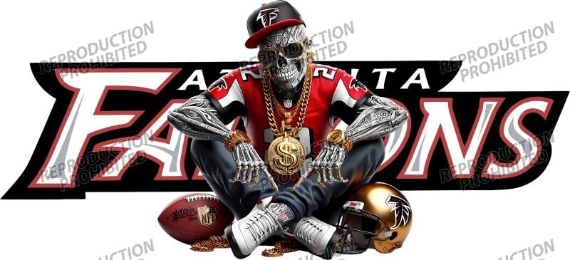 Image of Atlanta Falcons Football Uv Dtf Wraps Choice of 2