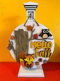Image 2 of 🍂 “Hello Fall” Wooden Desktop & Door Sign