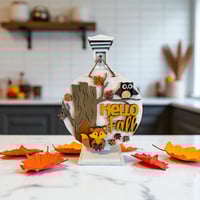 Image 3 of 🍂 “Hello Fall” Wooden Desktop & Door Sign