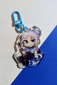Image 2 of Valorant Acrylic Keychains | Double Sided | Jett, Sage, Raze, Killjoy (KJ), Deadlock, Iso, Reyna
