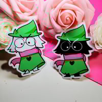 Image 3 of Deltarune Vinyl Stickers || Ralsei, Spamton, Jevil