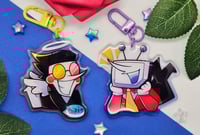 Image 3 of Deltarune Keychains 2.5" Clear Acrylic with Epoxy