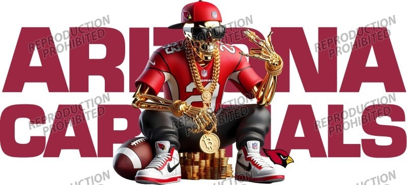 Image of Arizona Cardinals Football Uv Dtf Wraps Choice of 3