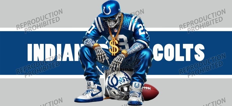 Image of Indianapolis Colts Football Uv Dtf Wrap Choice of 2