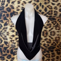Image 1 of ˗ˏˋ ★ ˎˊ˗ NEW ˗ˏˋ ★ ˎˊ˗ velvet clip hottie halter top ˗ˏˋ ★ ˎˊ˗