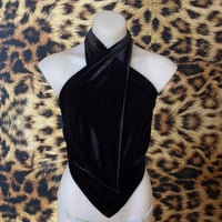 Image 3 of ˗ˏˋ ★ ˎˊ˗ NEW ˗ˏˋ ★ ˎˊ˗ velvet clip hottie halter top ˗ˏˋ ★ ˎˊ˗